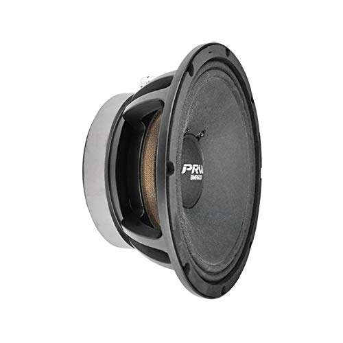 PRV AUDIO 8 Inch Midrange Speaker 8MR600X, 600 Watts Program Power, 8 Ohm, 2 in Dual Layer Voice Coil, 300 Watts RMS Pro Audio Speaker (Single)