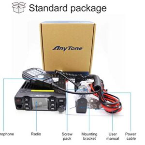 ANYSECU AnyTone AT-778UV Mobile Radio Dual Band VHF/UHF 136-174/400-480MHz Car Radio AT778 25W Walkie Talkie