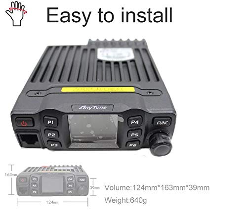 ANYSECU AnyTone AT-778UV Mobile Radio Dual Band VHF/UHF 136-174/400-480MHz Car Radio AT778 25W Walkie Talkie