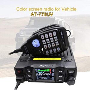 ANYSECU AnyTone AT-778UV Mobile Radio Dual Band VHF/UHF 136-174/400-480MHz Car Radio AT778 25W Walkie Talkie