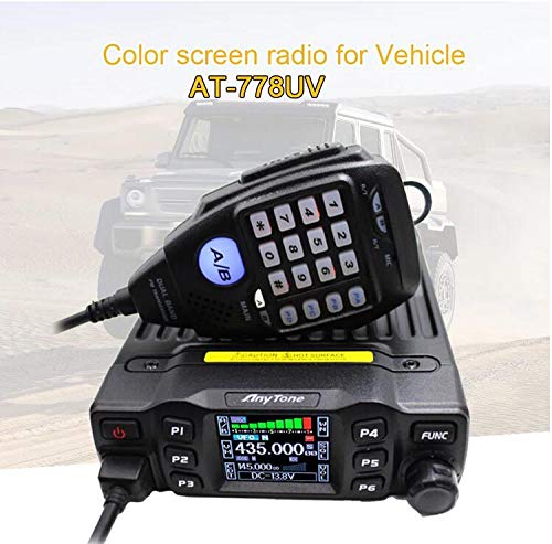 ANYSECU AnyTone AT-778UV Mobile Radio Dual Band VHF/UHF 136-174/400-480MHz Car Radio AT778 25W Walkie Talkie