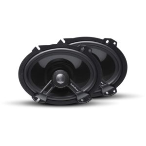 Rockford Fosgate T1682 Power 6"x8" 2-Way Coaxial Full-Range Speakers - Black (Pair)