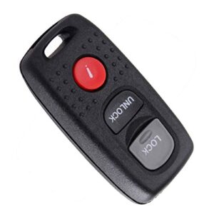 ocpty 1 x flip key entry remote control key fob transmitter replacement for mazda 3 6 41846 3 buttons