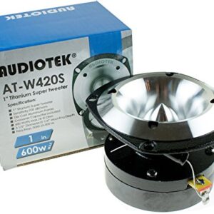 AUDIOTEK - ATW420S - Car Vehicle 600 Watts 1" Titanium Super Tweeter