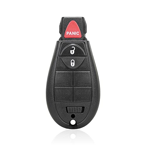 CAUORMOTE Key Fob Replacement Fits for Dodge Ram 1500 2013-2021/ Ram 2500 3500 4500 5500 2013-2018, 3 Button Keyless Entry Remote Control with 433MHZ FCC ID :GQ4-53T 56046953AE