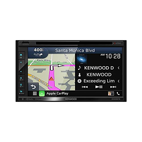 Kenwood DNX697S 6.8" CD/DVD Garmin Navigation Touchscreen Receiver w/ Apple CarPlay and Android Auto