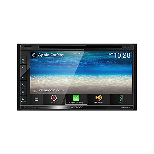 Kenwood DNX697S 6.8" CD/DVD Garmin Navigation Touchscreen Receiver w/ Apple CarPlay and Android Auto