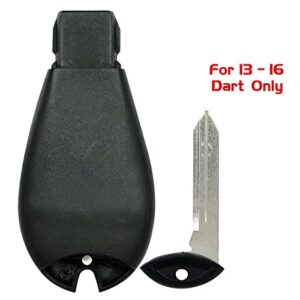 Lot of 1x New Replacement Keyless Entry Remote Key Fob Compatible with & Fit For 2013-2016 DODGE DART