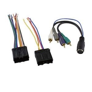 novosonics mif-7004 wiring harness for mitsubishi 4 speaker with amp integration 1994-2007