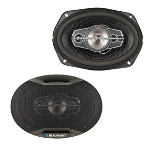 blaupunkt gtx695 6″ x 9″ 5-way coaxial car speakers 750 watts 4 ohm