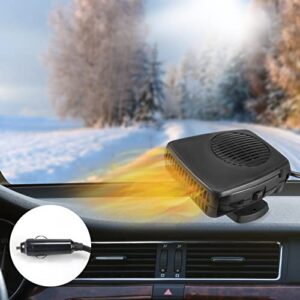 car heater 2 in 1 portable car heater or fan 12v 200w car heater that plugs into cigarette lighter, fast heating and cooling car defogger car defroster, heater for car suv truck rv trailer