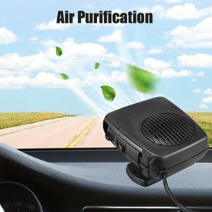 Car Heater 2 in 1 Portable Car Heater or Fan 12V 200W Car Heater That Plugs Into Cigarette Lighter, Fast Heating and Cooling Car Defogger Car Defroster, Heater for Car SUV Truck Rv Trailer