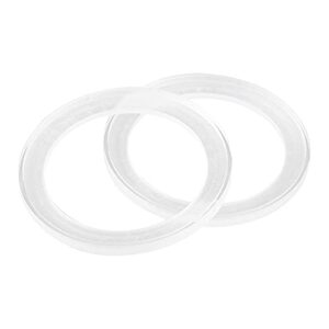 x autohaux 2pcs for 3.5 inch car speaker spacer ring mounting spacer plate transparent acrylic 78mm id