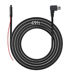 pormido 49ft replacement long cable for backup camera pr996h for big vehicles truck rv trailer motorhome pickup