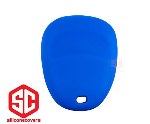 1x New Key Fob Remote Silicone Cover Fit/For Select GM Vehicles. (1 Blue)