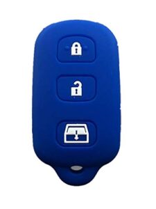 rpkey silicone keyless entry remote control key fob cover case protector replacement fit for 1999-2009 toyota 4runner 2001-2008 toyota sequoia hyq12bbx hyq12ban hyq1512y