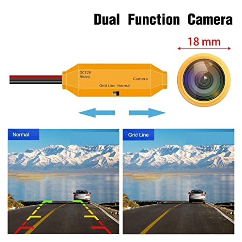 HD 1280 * 720P Reversing Backup Camera Compatible with Volvo S90 S80L/S40L/S80/S40 S40L V30 V40 V50/S60/V60/XC90/XC60/XC70,Night Vision Camera (Color : One Screw Hole)