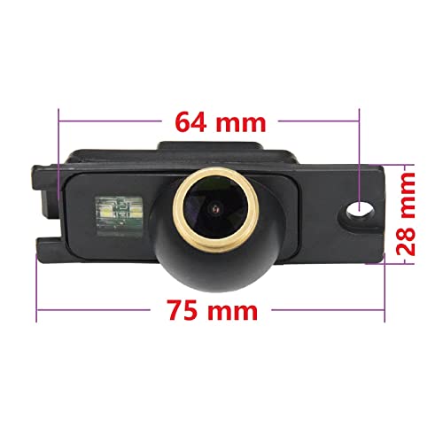 HD 1280 * 720P Reversing Backup Camera Compatible with Volvo S90 S80L/S40L/S80/S40 S40L V30 V40 V50/S60/V60/XC90/XC60/XC70,Night Vision Camera (Color : One Screw Hole)