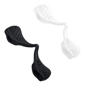 blazerbuck replacement nose piece pads for oakley radar ev/radarlock/radar sunglass – euro fit black + white