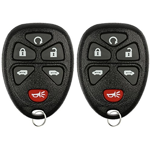 KeylessOption Keyless Entry Remote Control Car Key Fob Replacement for 15114376 (Pack of 2)