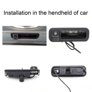 Canying Car Handle Backup Camera Reverse Camera Dynamic Car Rear View Camera for Ford Focus 2012 2013 2014 for Focus 2 Focus 3 with Moving Guide Parking line