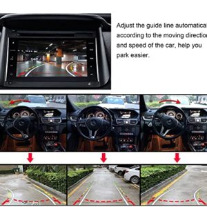 Canying Car Handle Backup Camera Reverse Camera Dynamic Car Rear View Camera for Ford Focus 2012 2013 2014 for Focus 2 Focus 3 with Moving Guide Parking line