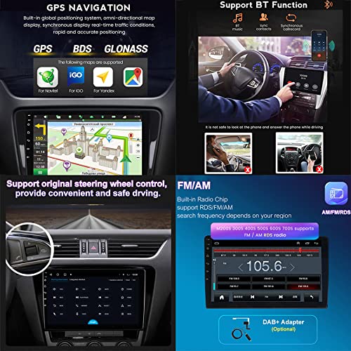 GGBLCS Car Radio 9 Inch Head Unit Touch Screen 1280x720 for Hyundai H1 2017-2018 Support GPS Navigation SWC UBS AM FM RDS + Backup Camera,M100s4core1+16