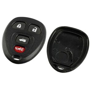 case shell key fob keyless entry remote fits buick lucerne / chevy impala monte carlo / cadillac dts (ouc60270, ouc60221)