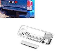 eloveq chrome tailgate handle cover covers compatible with 2016-2018 tacoma w/camera hole