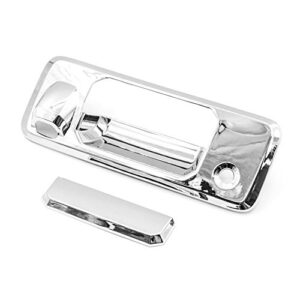 eLoveQ Chrome TailGate Handle Cover Covers Compatible with 2016-2018 Tacoma w/Camera Hole