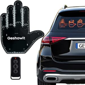 car accessories for men, fun car finger light with remote – give the love & bird & wave to drivers – ideal gifted car accessories, truck accessories, car gadgets & road rage signs for men and women