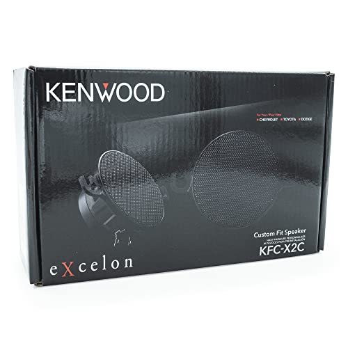 Kenwood eXcelon KFC-X2C 2.5-Inch Mid Range Factory Replacement Car Speakers, 120 Watts Max Power (Pair)
