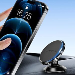 cafele magnetic phone holder for car [aviation-grade alloy] car phone holder magnet car mount 360° rotatable universal dashboard phone mount stand fit for iphone samsung google pixel smartphones