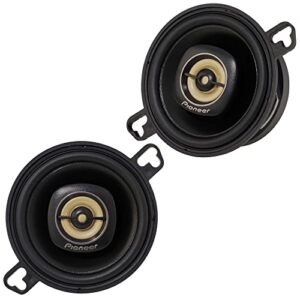 pioneer ts-a879 a series 3-1/2” 2-way, 450 w max power, 25mm tweeter – coaxial speaker (pair) black