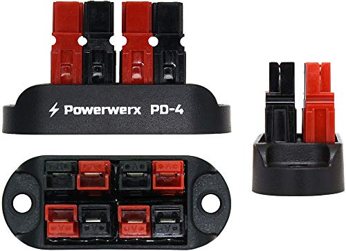 Powerwerx PD-4 Power Distribution Block Splitter with 4 Positions for 15/30/45A Anderson Power Powerpole Connectors