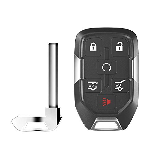 VOFONO Self-Programmable Key Fob Compatible with 2015 2016 2017 2018 2019 2020 Chevy Suburban Tahoe GMC Yukon, Chip Included (HYQ1AA, 13580802)