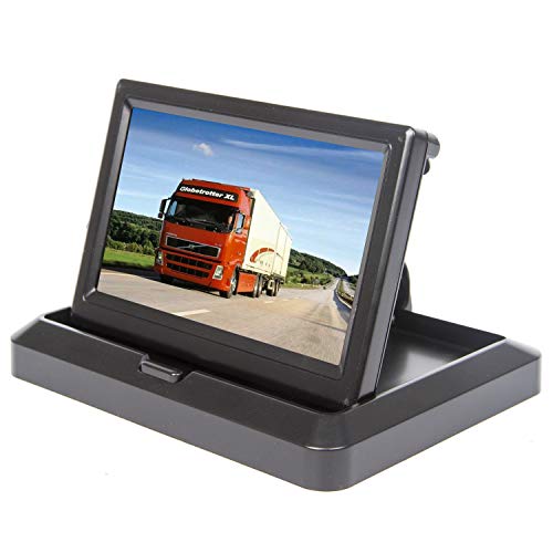 Yasoca Car Truck Vehicle Small Mini Digital 5 Inch Monitor Screen Flip Down Folding Foldable by HitCar