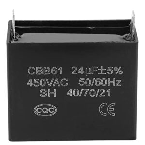 ywbl-wh cbb61 starting capacitor generator 450v ac 24uf 50/60hz for 400/350/300/250vac ul/ru listed starting capacitor square run capacitors