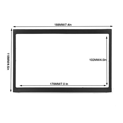 Double DIN Trim Ring, Double Din Car Dash Mount Installation Dash Kit Car Stereo Radio Mount Frame Trim 178x102MM Universal Parts