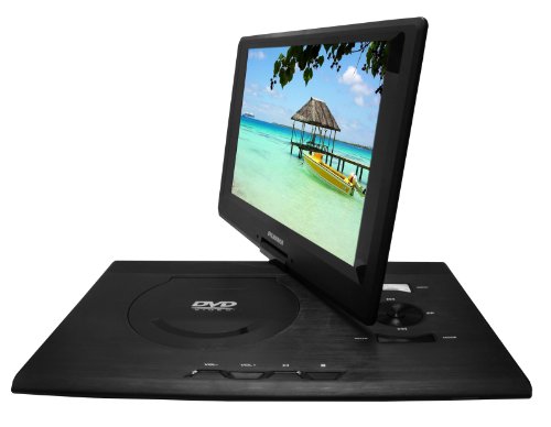 Sylvania 13.3-Inch Swivel Screen Portable DVD Player (SDVD1332) with USB/SD Card Reader