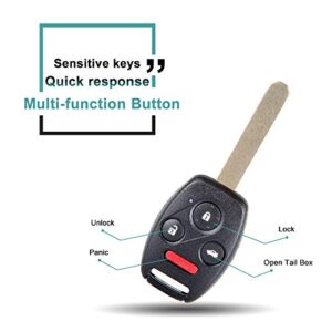 SELEAD 4 Buttons Key Fob Keyless Entry Remote fit for 2006-2013 for Honda for Civic Antitheft Keyless Entry Systems 3248A-S0084A 1pc US Stock