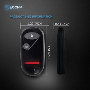 ECCPP NHVWB1U523 key fob Replacement for Keyless Entry Remote Key Fob for Honda Civic/for H onda Pilot NHVWB1U523 NHVWB1U5212003 for h onda civic key fob (Pack of 2)