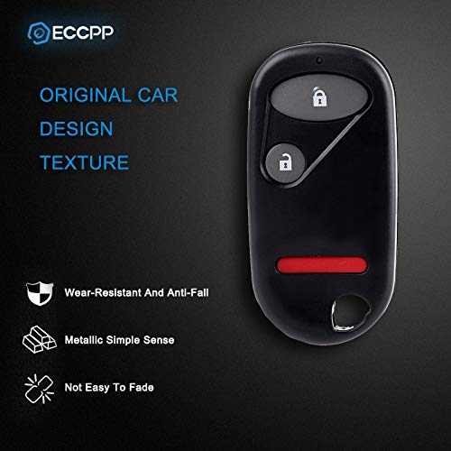 ECCPP NHVWB1U523 key fob Replacement for Keyless Entry Remote Key Fob for Honda Civic/for H onda Pilot NHVWB1U523 NHVWB1U5212003 for h onda civic key fob (Pack of 2)