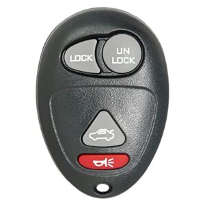 keyless2go replacement for keyless entry car key fob vehicles that use 4 button l2c0007t 10335582-88 remote, self-programming
