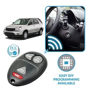 Keyless2Go Replacement for Keyless Entry Car Key Fob Vehicles That Use 4 Button L2C0007T 10335582-88 Remote, Self-programming