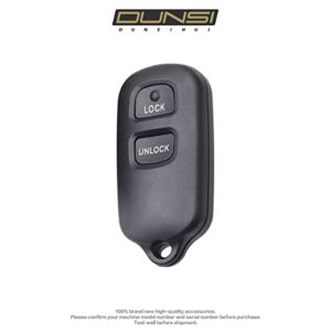 DUNSIHUI HYQ12BBX Car Key Fob Keyless Control Entry Remote HYQ12BAN 2 Button Vehicles Replacement Compatible with FJ Cruiser Echo Rav4 Tundra 89742-0C020 89742-20200