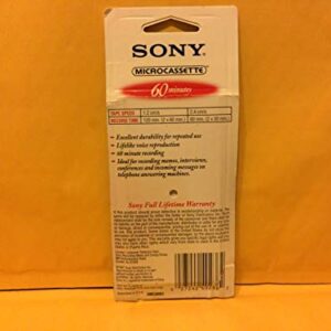 Sony 3MC-60B Microcassette - 3 Pack