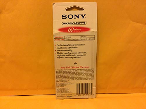 Sony 3MC-60B Microcassette - 3 Pack