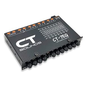 ct sounds ct-7eq 7 band 1/2 din parametric car audio equalizer