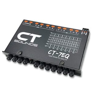 CT Sounds CT-7EQ 7 Band 1/2 Din Parametric Car Audio Equalizer